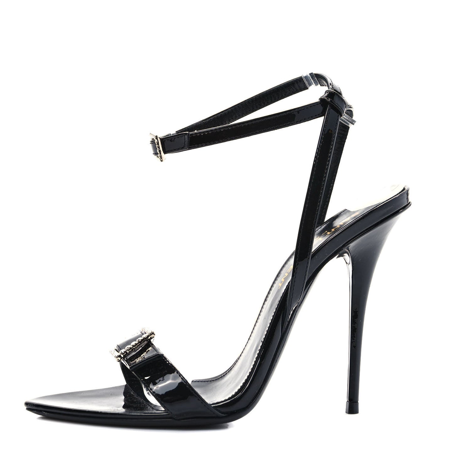Vernice Crystal Gippy 110 Sandals 35 Black