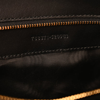 Gucci Calfskin Matelasse Large Horizontal GG Marmont Shoulder Bag Black 7 of 10