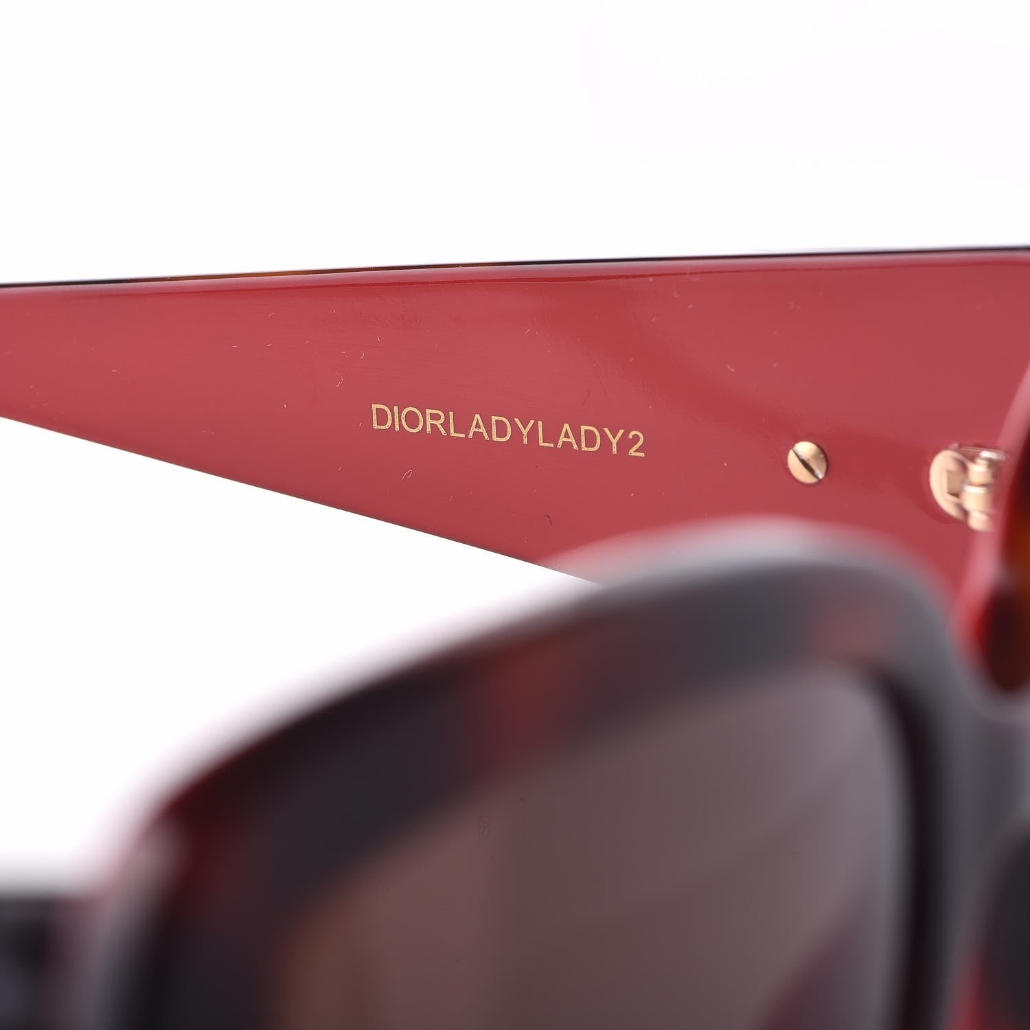Christian Dior Resin Cannage Dior Lady 2R Sunglasses Havana Red 5 of 9