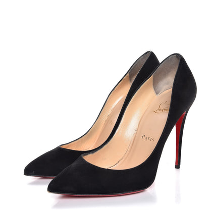 Christian Louboutin Suede Pigalle Follies 100 Pumps 38 Black 3 of 12