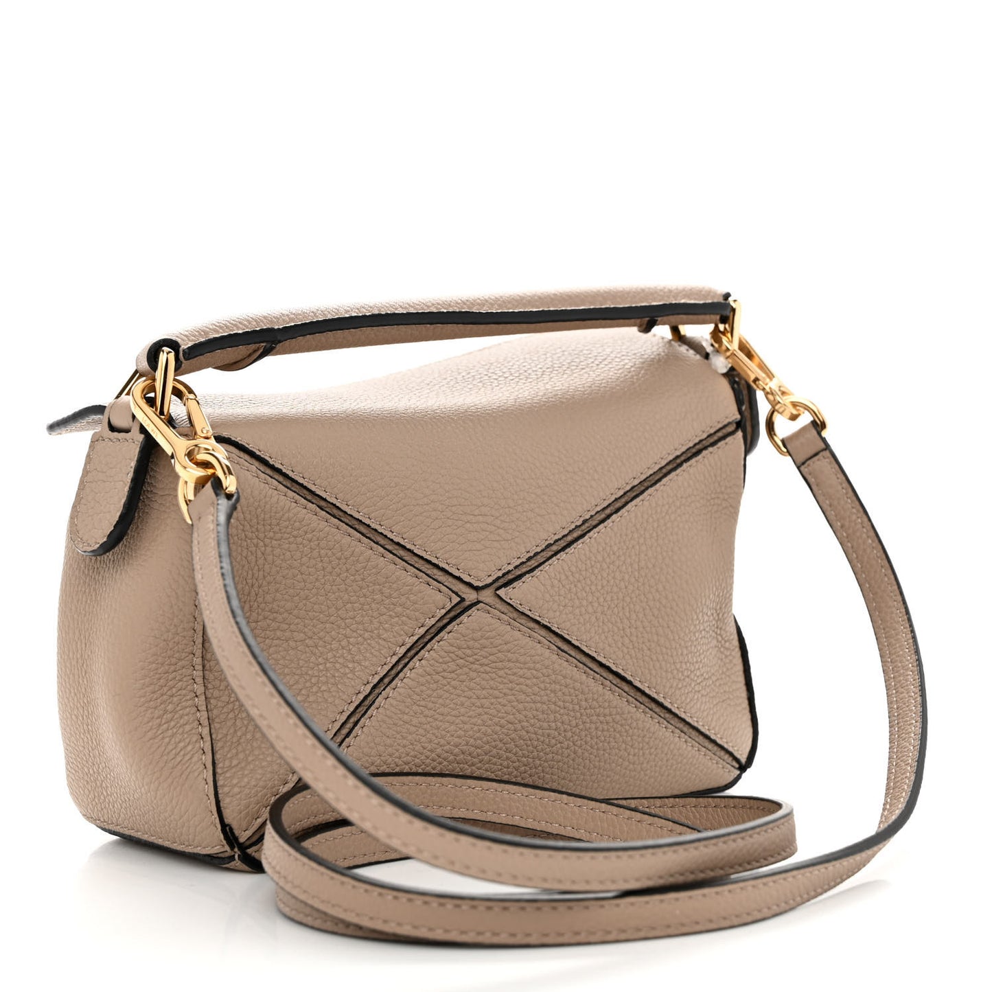 Calfskin Mini Puzzle Bag Sand