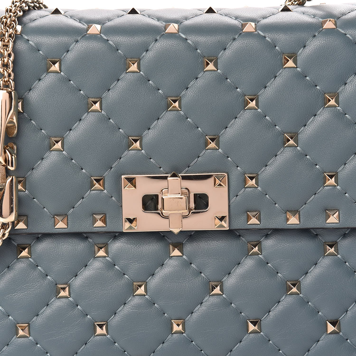 Valentino Garavani Nappa Medium Rockstud Spike Shoulder Bag Giada 9 of 9