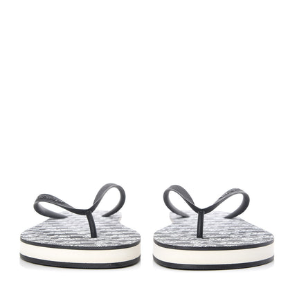Louis Vuitton Rubber Mens Molitor Thong Sandals 9 Black 2 of 8