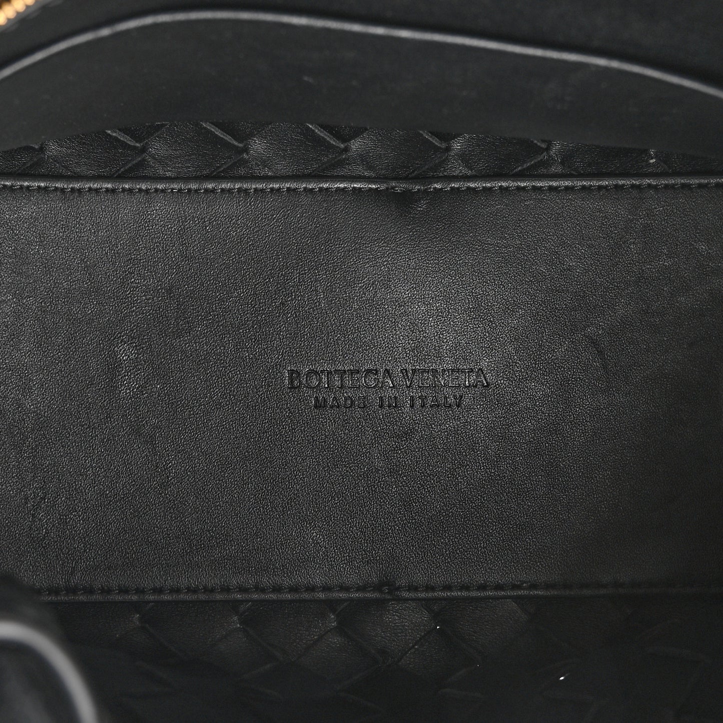 Nappa Intrecciato Small Andiamo Shoulder Bag Black