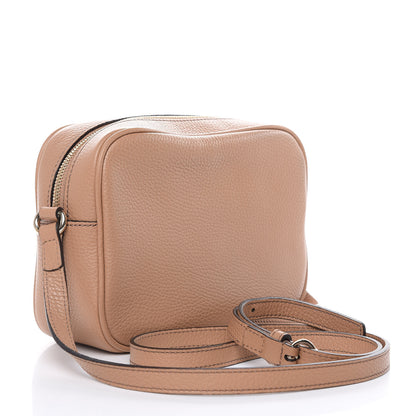 Gucci Pebbled Calfskin Small Soho Disco Bag Rose Beige 3 of 11