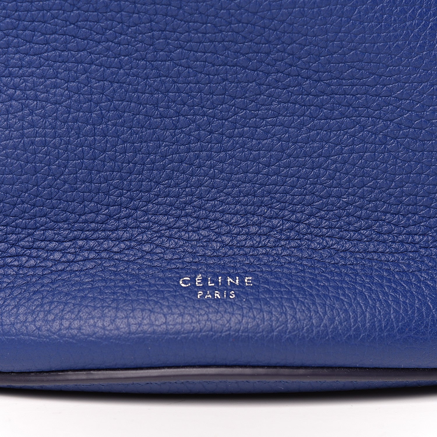 Celine Supple Grained Calfskin Big Bag Bucket Cobalt 7 of 11