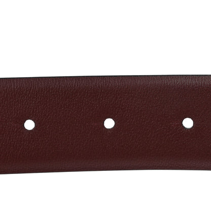 Chanel Calfskin CC Reversible Belt 90 36 Black Burgundy 6 of 6