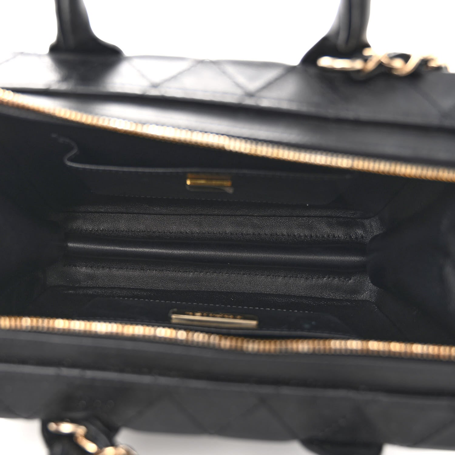 Chanel Calfskin Quilted Studded Square Vanity Case Black 6 of 11