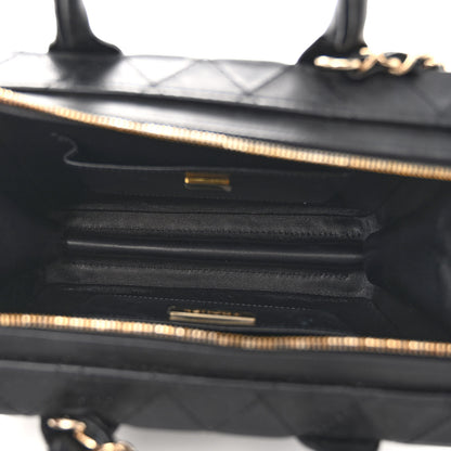 Chanel Calfskin Quilted Studded Square Vanity Case Black 6 of 11