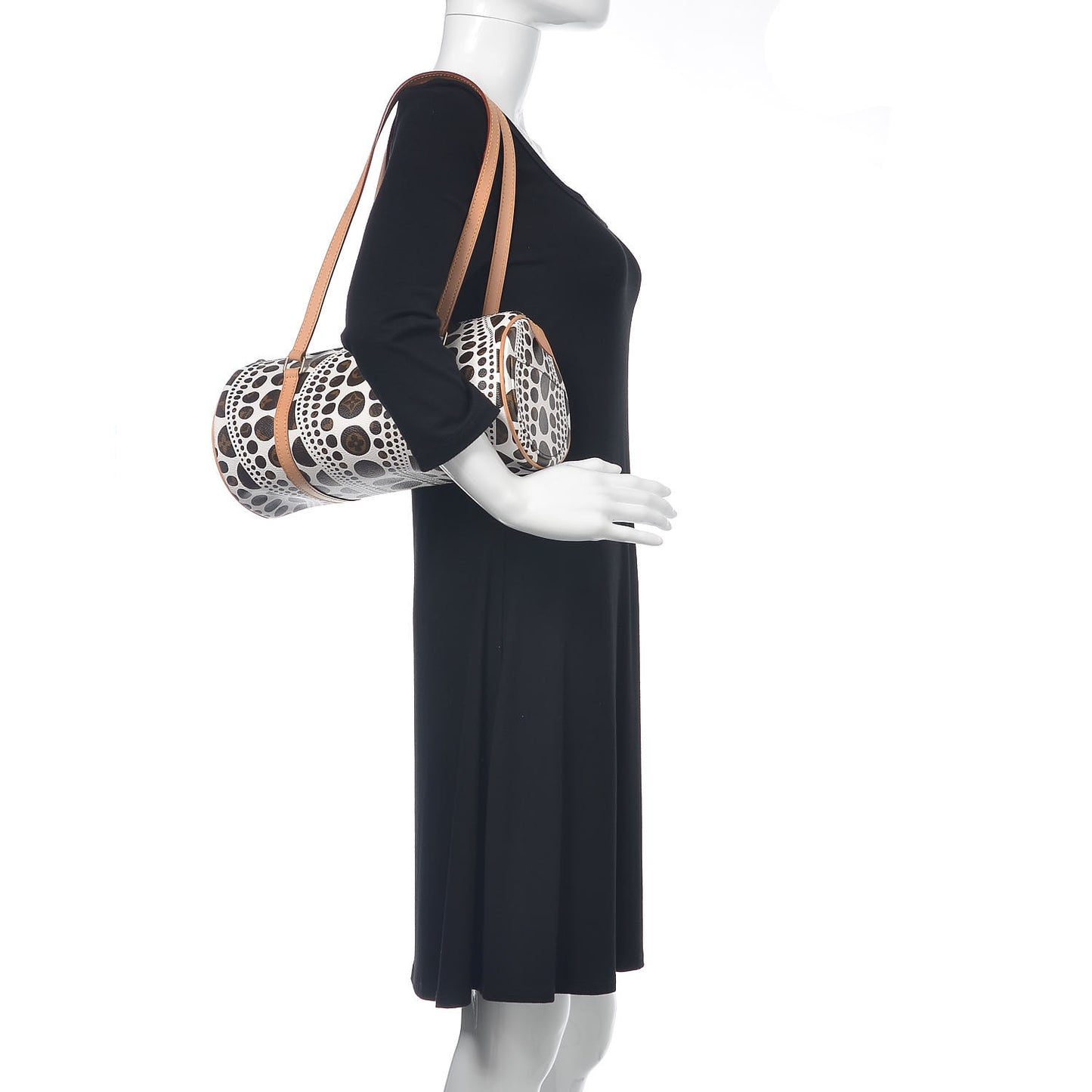 Monogram Kusama Pumpkin Dots Papillon 30 White