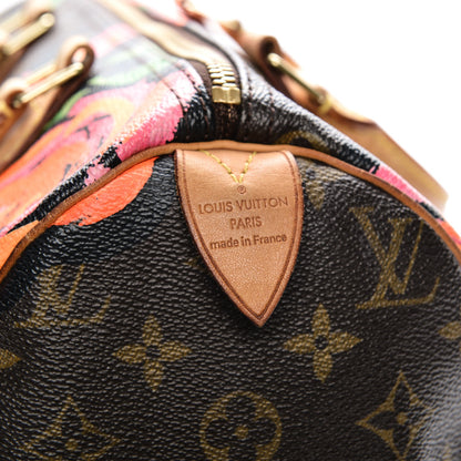 Louis Vuitton Monogram Roses Speedy 30 6 of 8