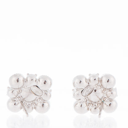 Chanel Crystal CC Earrings Silver 3 of 4