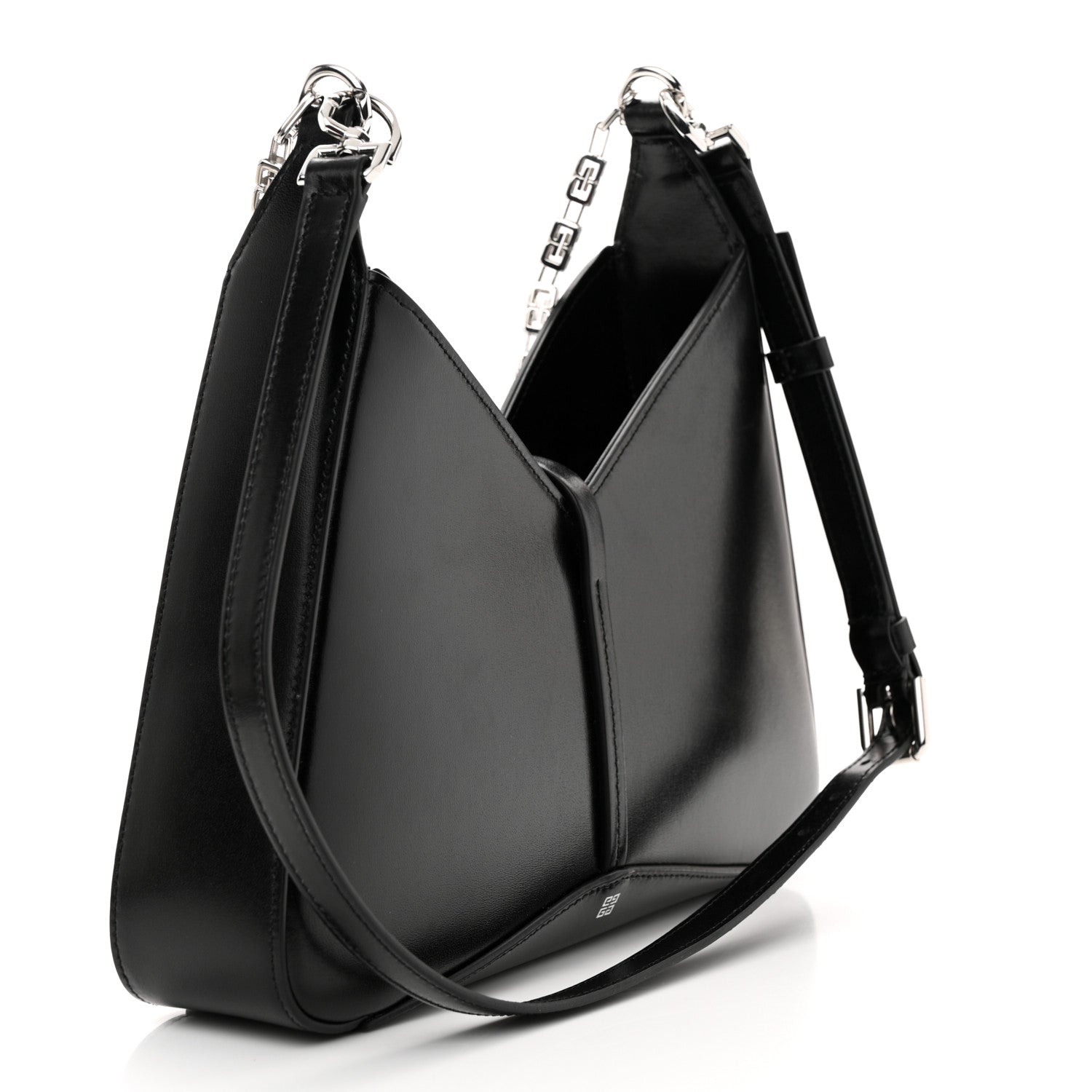 Givenchy Box Calfskin Small Zipped Cut Out Shoulder Bag Black 3 of 9
