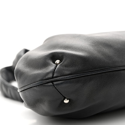 Chanel Lambskin Kiss Lock Frame Bag Black 9 of 10
