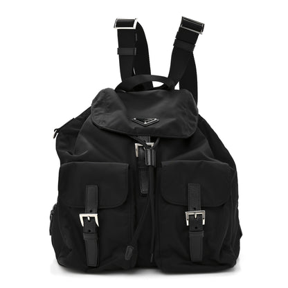 Prada Re-Nylon Vela Saffiano Medium Backpack Black 1 of 10