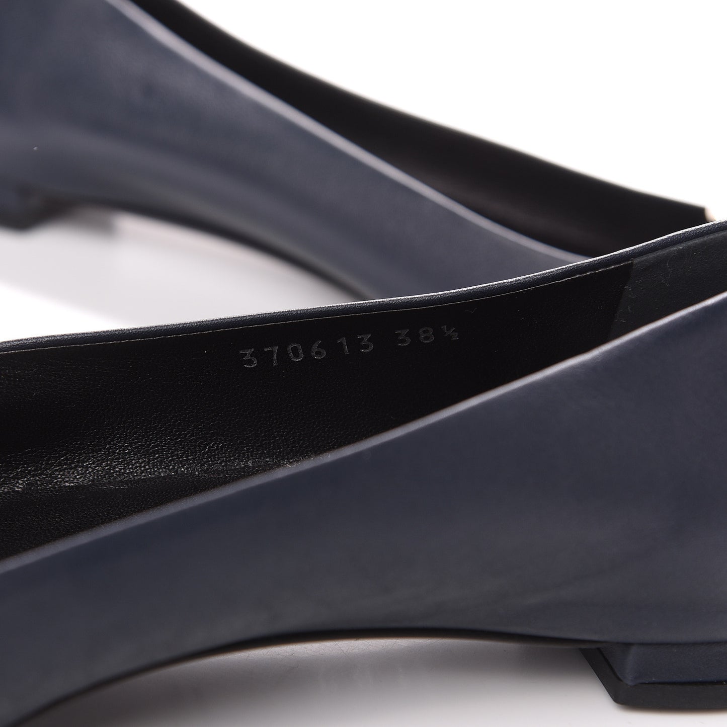 Calfskin Sachalin Flats 38.5 Blue