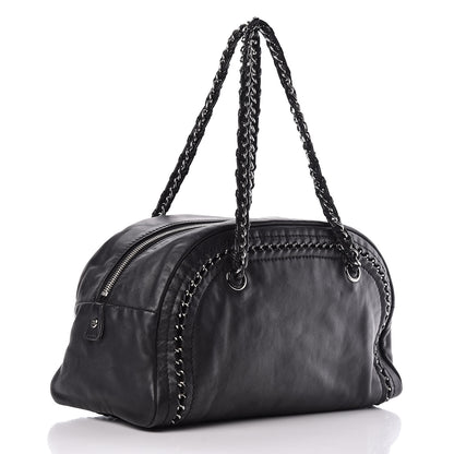 Chanel Smooth Calfskin Medium Luxe Ligne Bowler Black 3 of 11