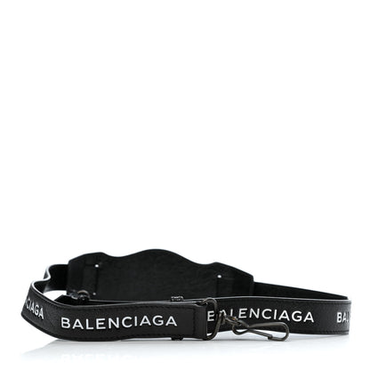 Balenciaga Agneau Classic Hardware Logo Shoulder Strap Black 1 of 3