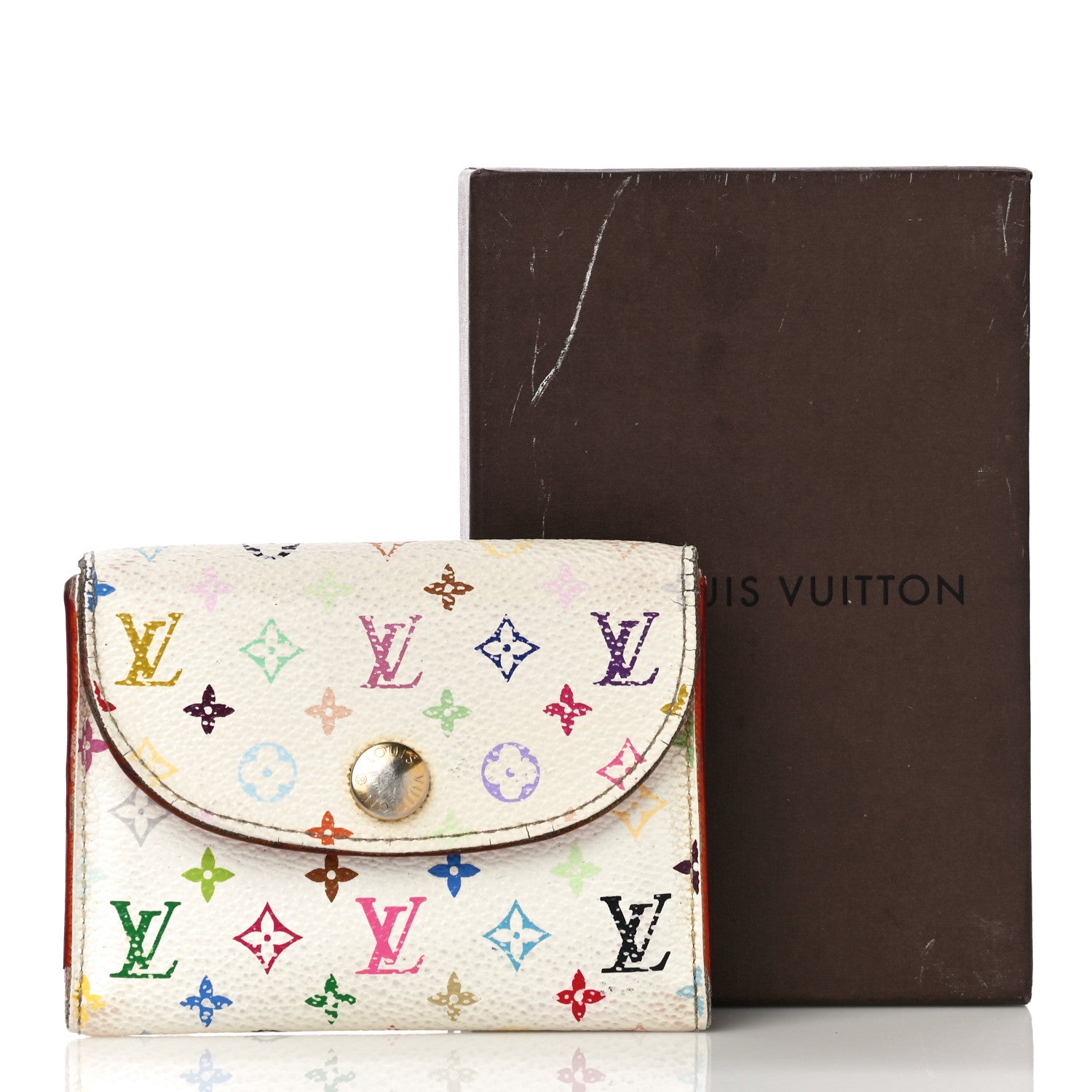 Louis Vuitton Monogram Multicolor Business Card Holder White Litchi 27 of 27