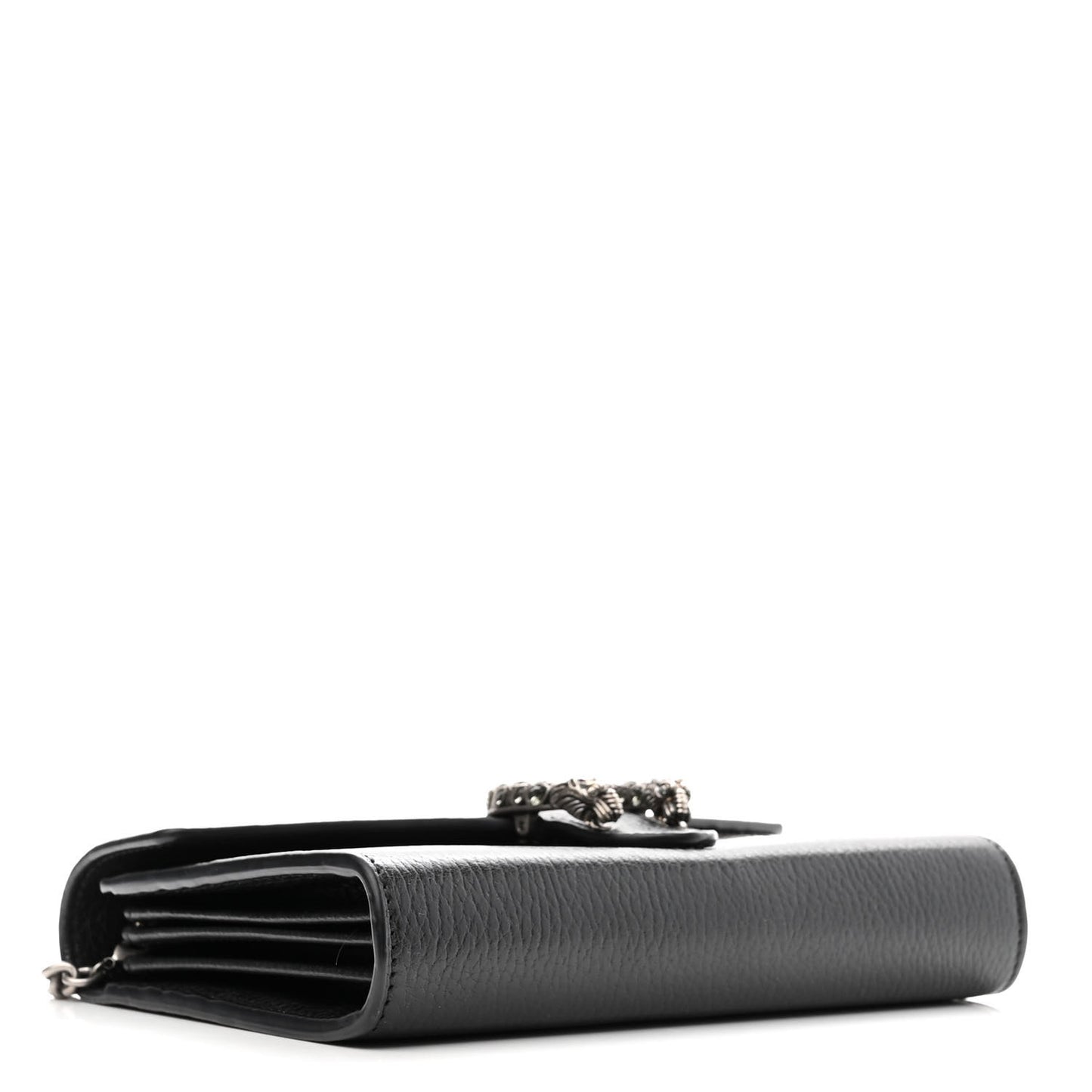 Calfskin Mini Dionysus Chain Wallet Black