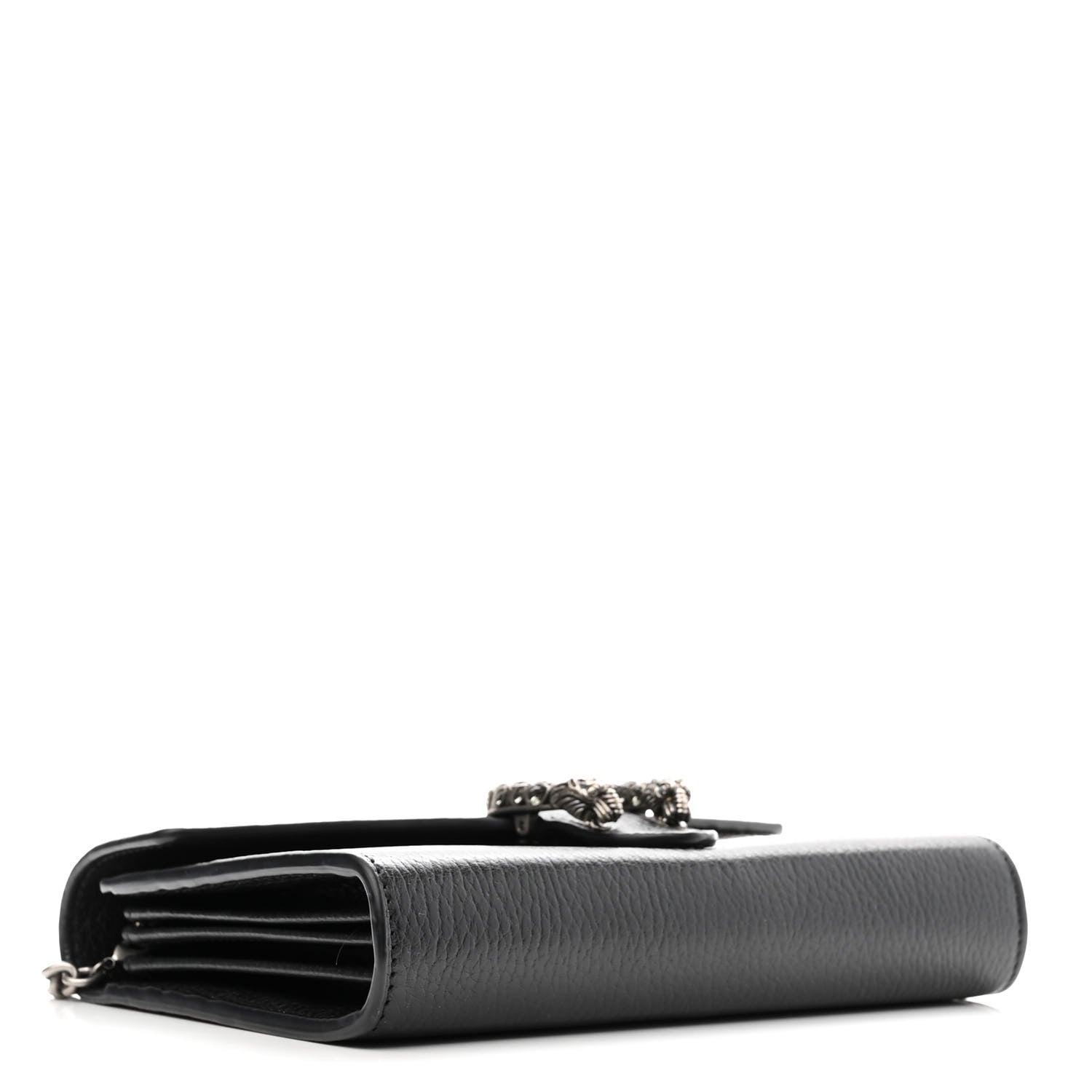 Gucci Calfskin Mini Dionysus Chain Wallet Black 5 of 15
