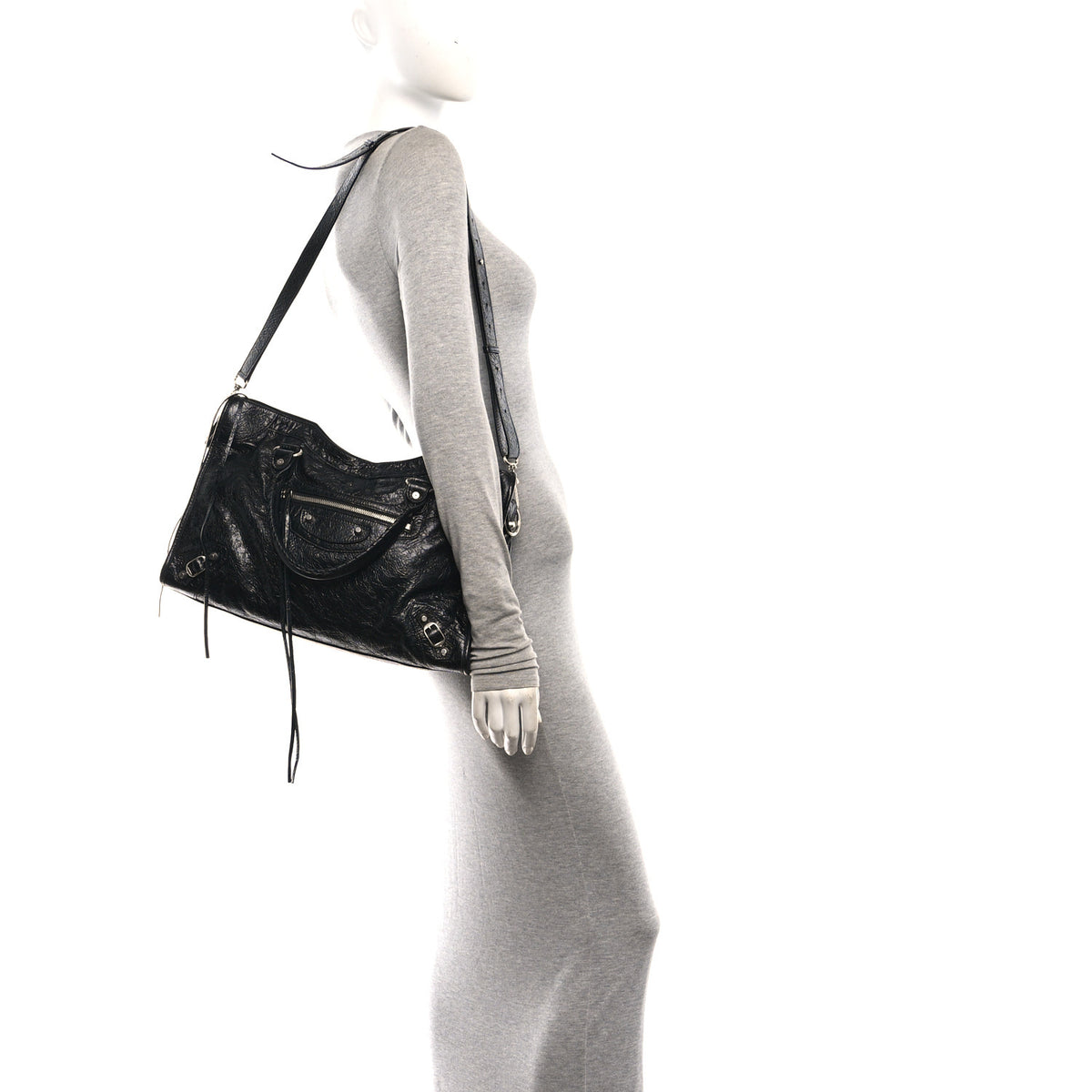 Agneau Arena Silver Hardware Medium Le City Black