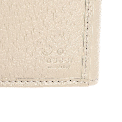 Gucci Calfskin Studded Soho Continental Wallet White 6 of 26