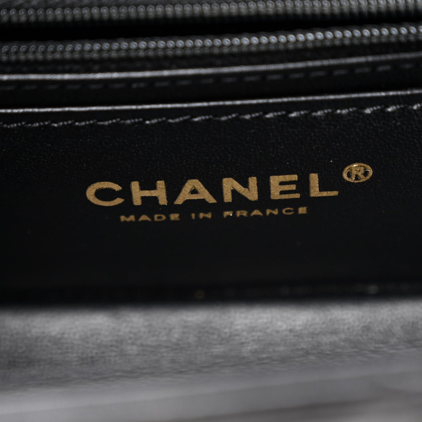 Shiny Calfskin Quilted Top Handle Box Bag Black