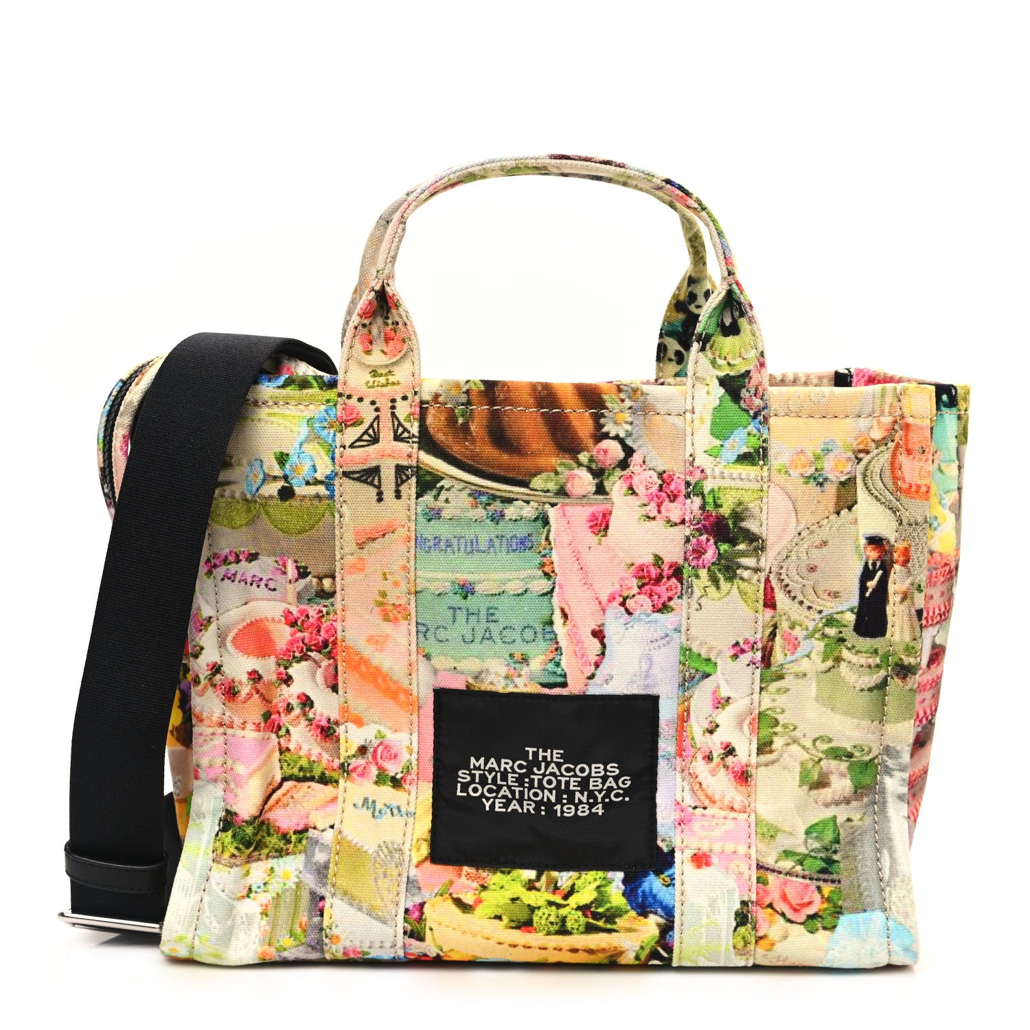 Marc Jacobs Cotton Canvas Cake The Traveler Tote Bag Multicolor 1 of 12