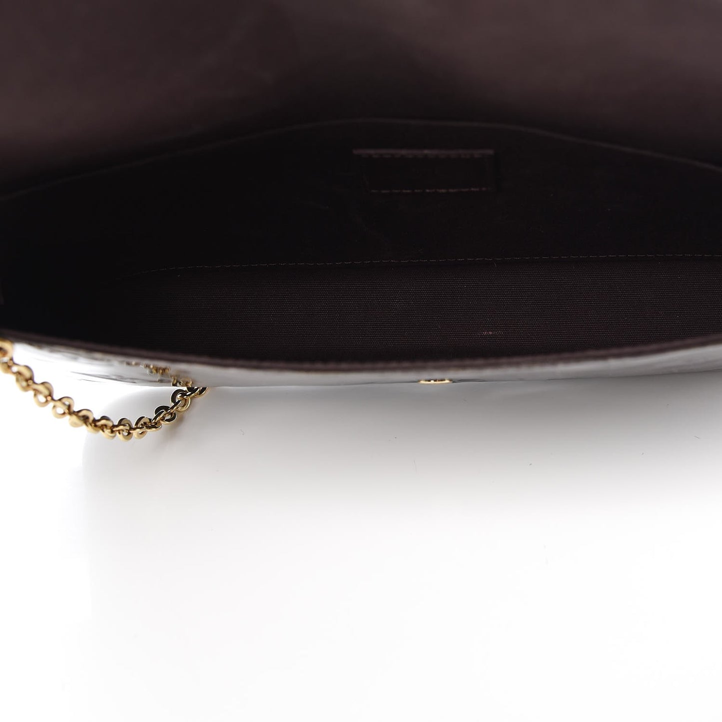 Vernis Pochette Felicie Chain Wallet Amarante