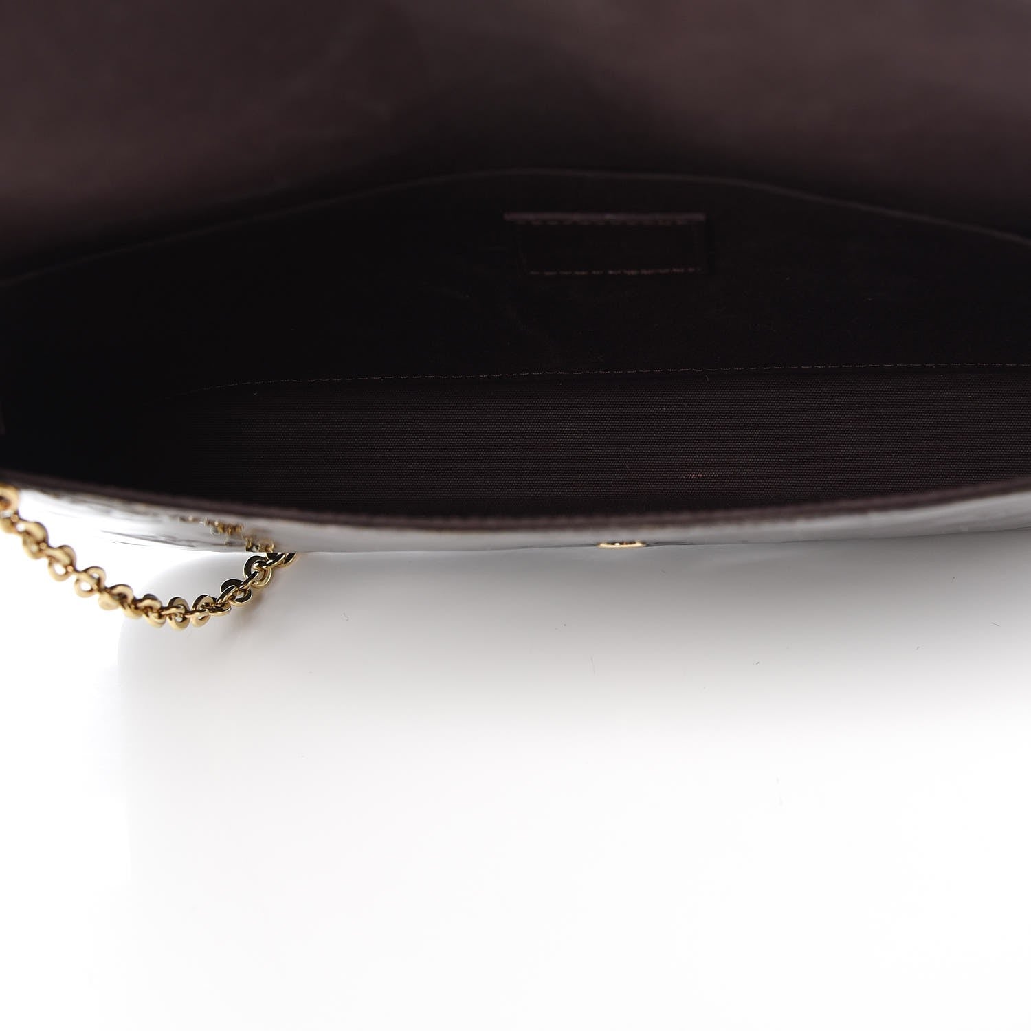 Louis Vuitton Vernis Pochette Felicie Chain Wallet Amarante 5 of 12