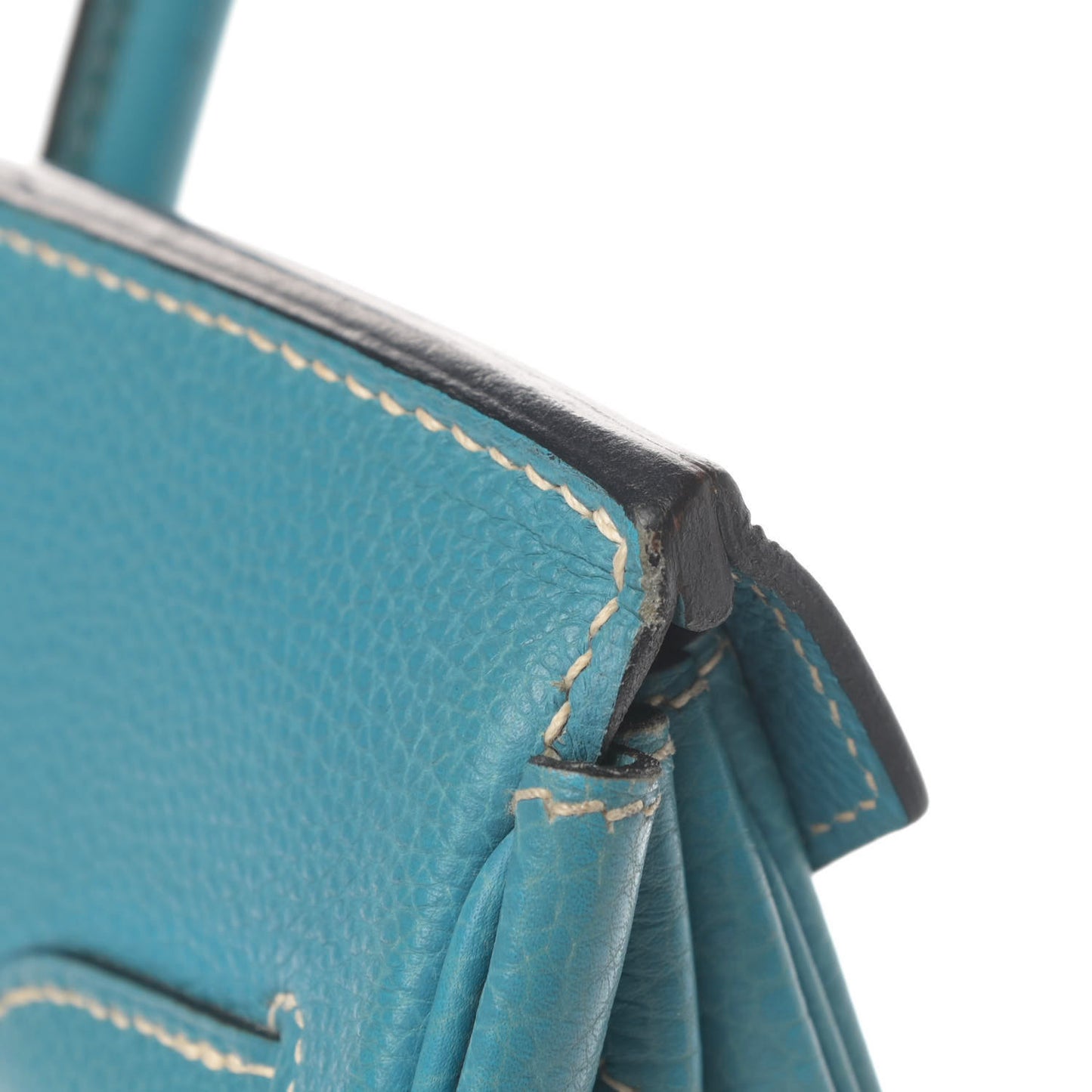 Taurillon Clemence Birkin 30 Blue Jean