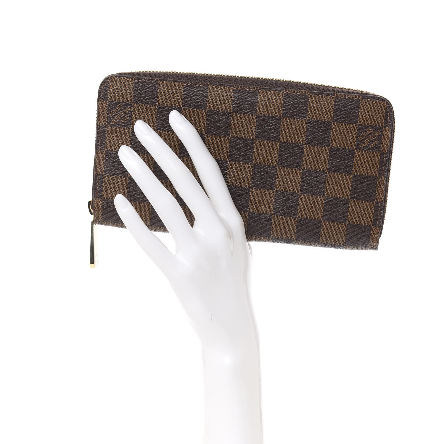 Louis Vuitton Damier Ebene Zippy Wallet 2 of 7