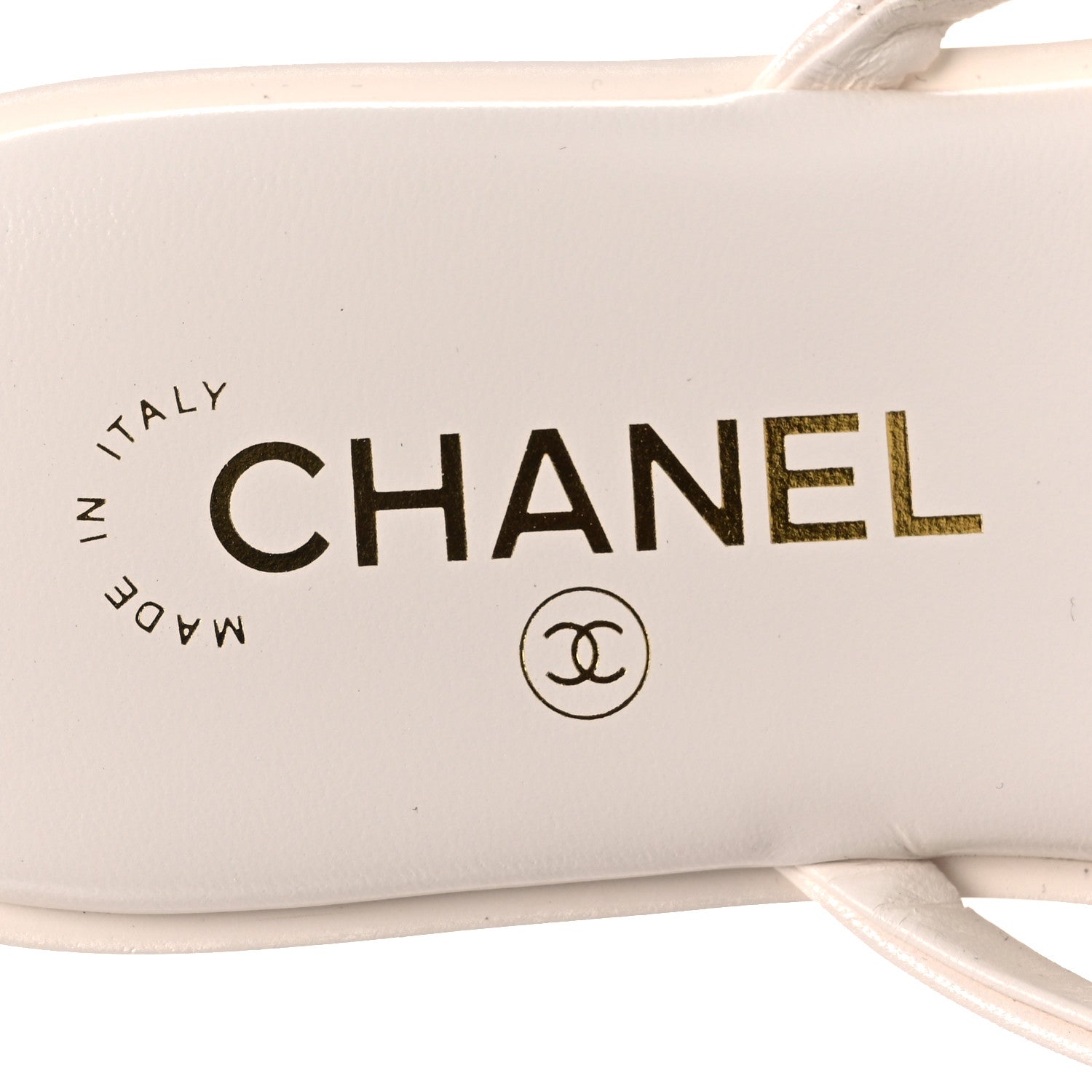 Chanel Goatskin CC Times Square Thong Sandals 38 Beige 9 of 12