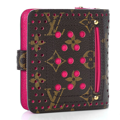 Louis Vuitton Monogram Perforated Compact Zipped Wallet Fuchsia 3 of 9