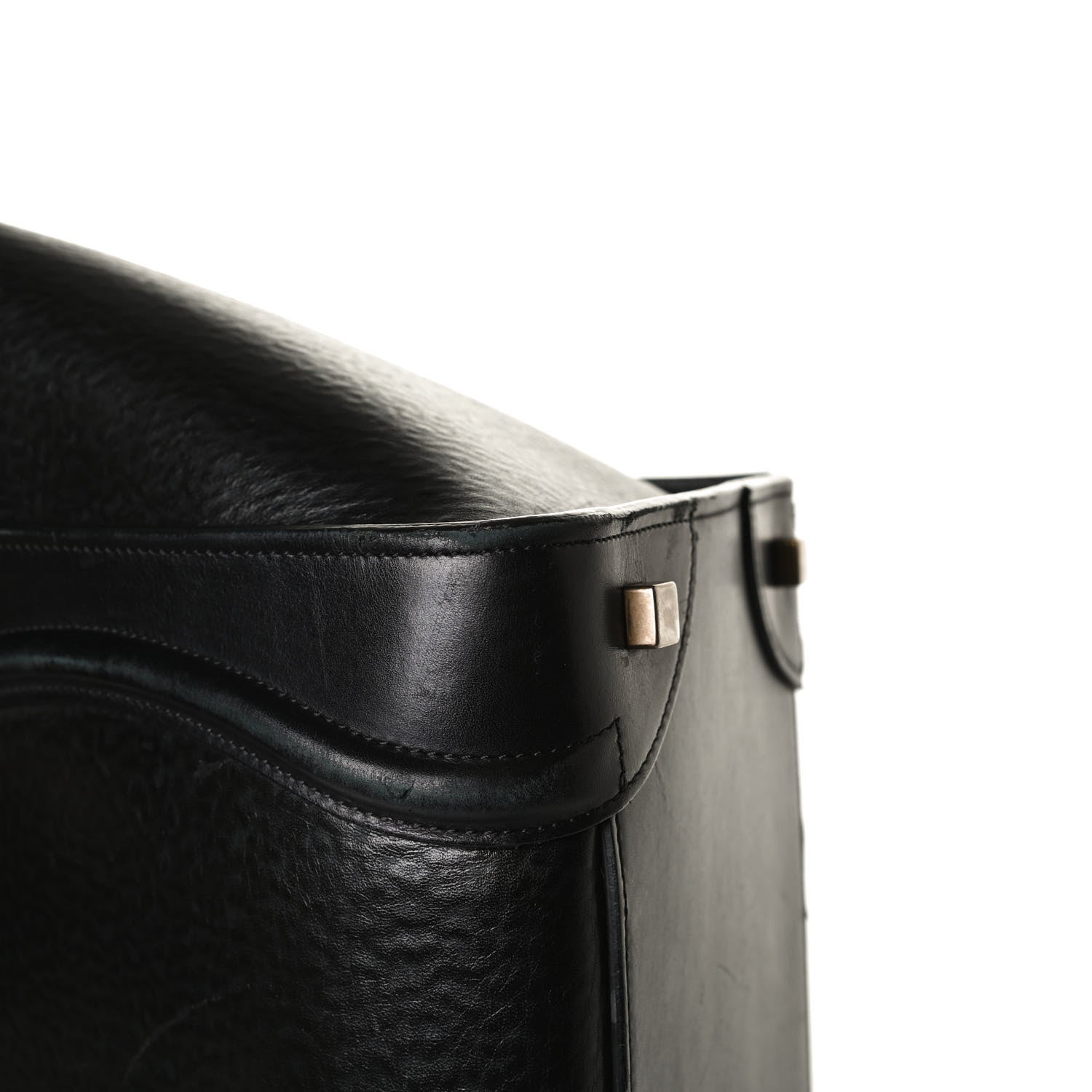 Celine Calfskin Astrakhan Embossed Mini Luggage Black 19 of 22