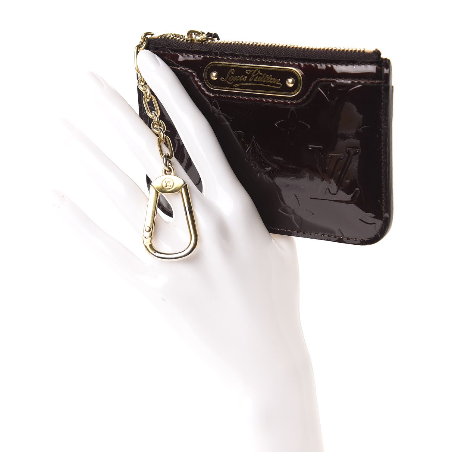 Louis Vuitton Vernis Key Pouch Amarante 2 of 6