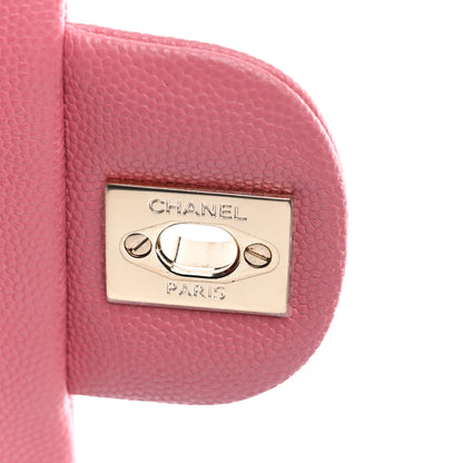 Chanel Caviar Quilted Medium Double Flap Pink 7 of 13