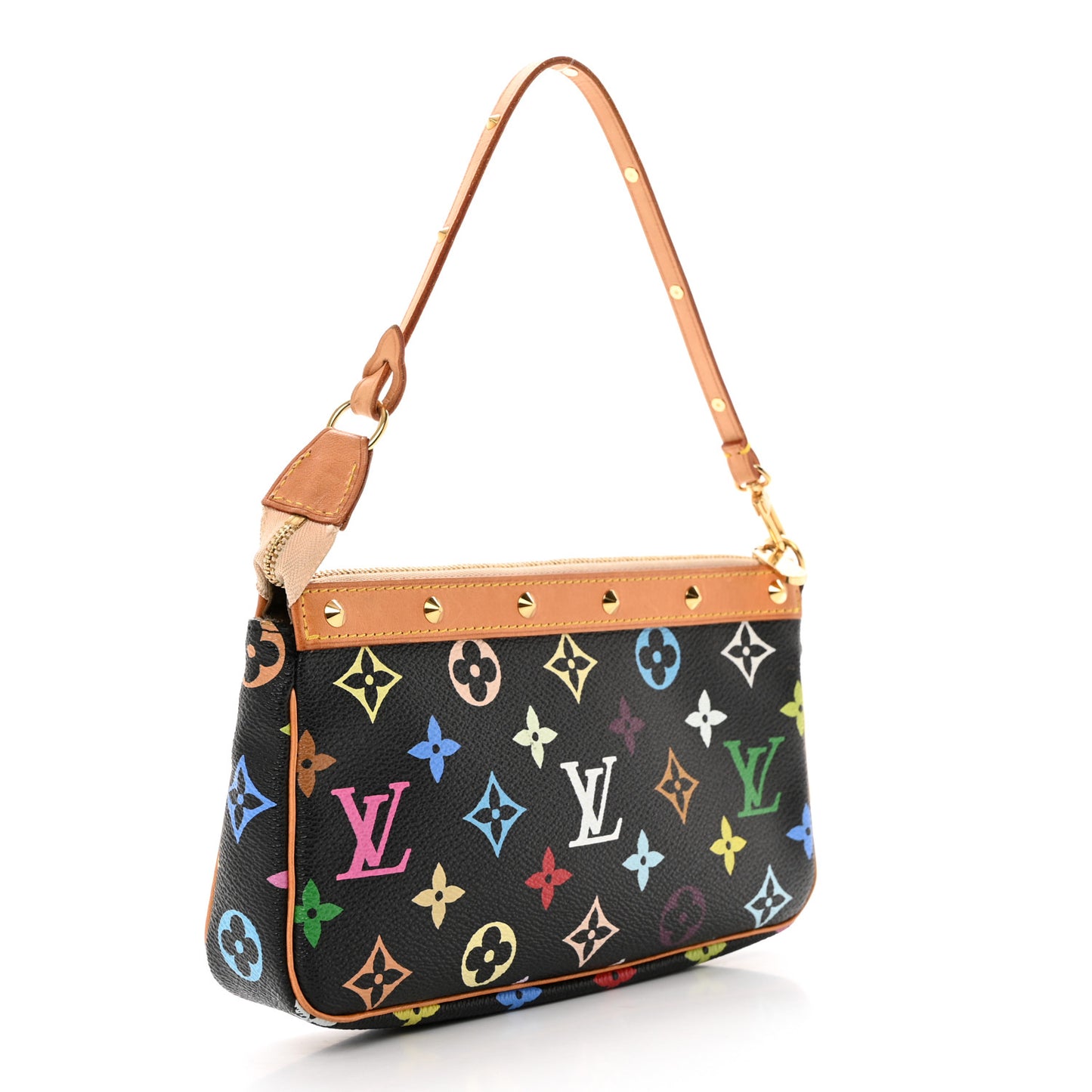 Monogram Multicolor Pochette Accessories Black