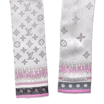 Louis Vuitton Silk Monogram Map Bandeau Pearl Pink 3 of 4