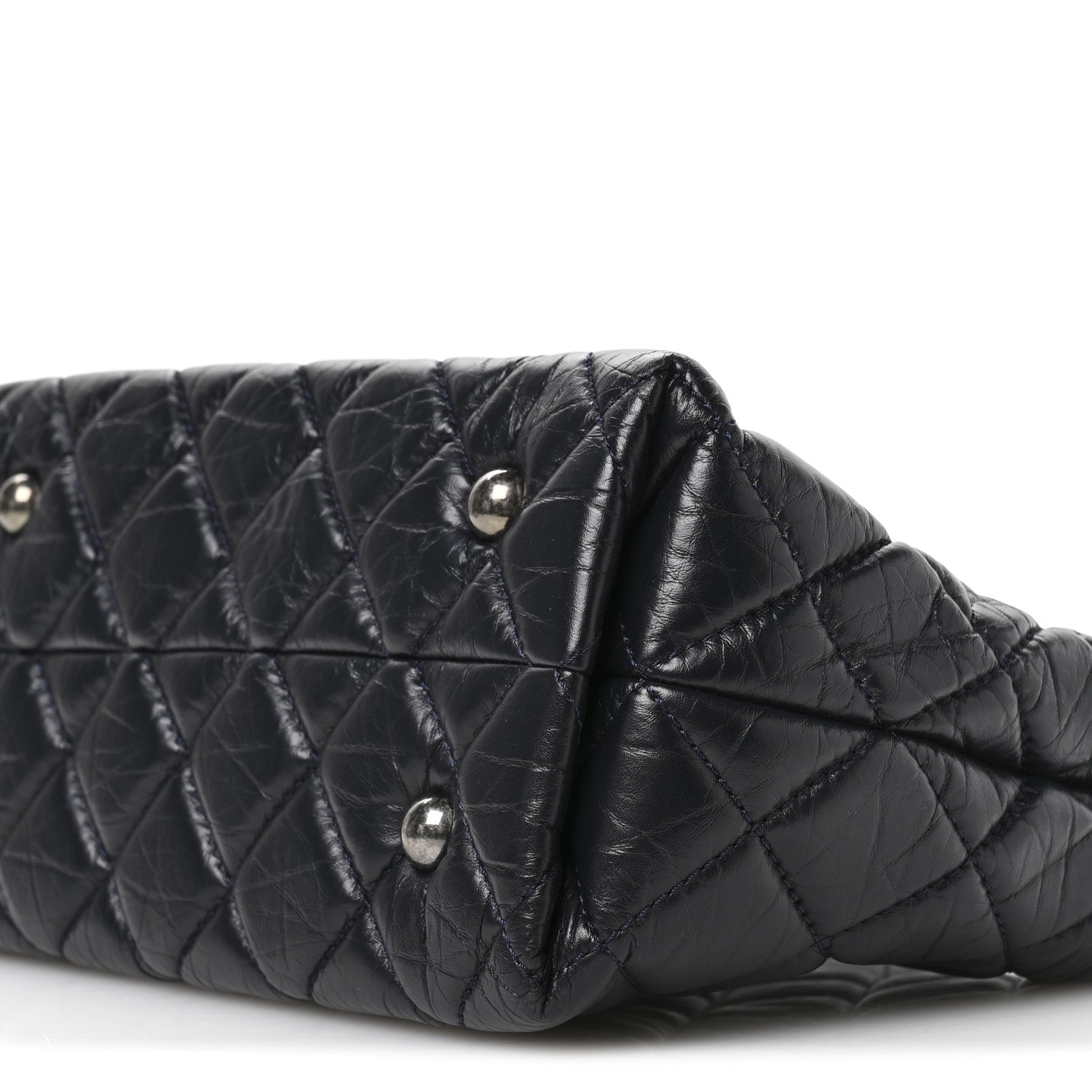 Chanel Aged Calfskin Quilted Reissue 2.55 Tote Black 10 of 11
