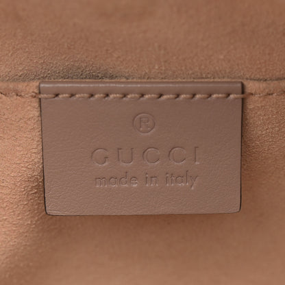 Gucci Calfskin Matelasse Mini GG Marmont Chain Shoulder Bag Porcelain Rose 6 of 14