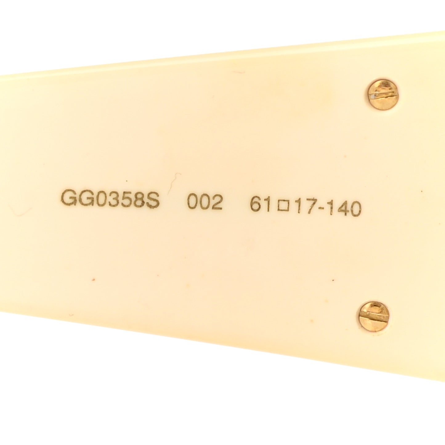 Acetate Shield Sunglasses GG0358S White