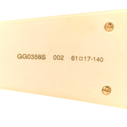 Gucci Acetate Shield Sunglasses GG0358S White 6 of 9