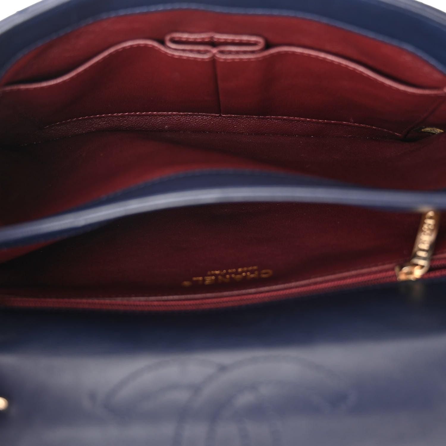 Chanel Lambskin Quilted Medium Trendy CC Flap Navy Blue 5 of 11