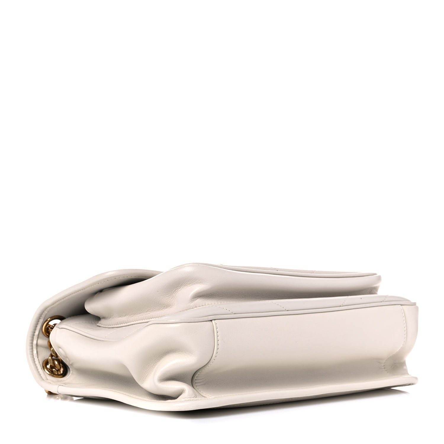 Saint Laurent Lambskin Matelasse Monogram Medium Niki Chain Satchel Ivory 4 of 19