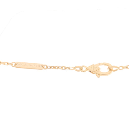 Van Cleef & Arpels 18K Rose Gold Diamond Bulls Eye Vintage Alhambra Pendant Necklace 5 of 5