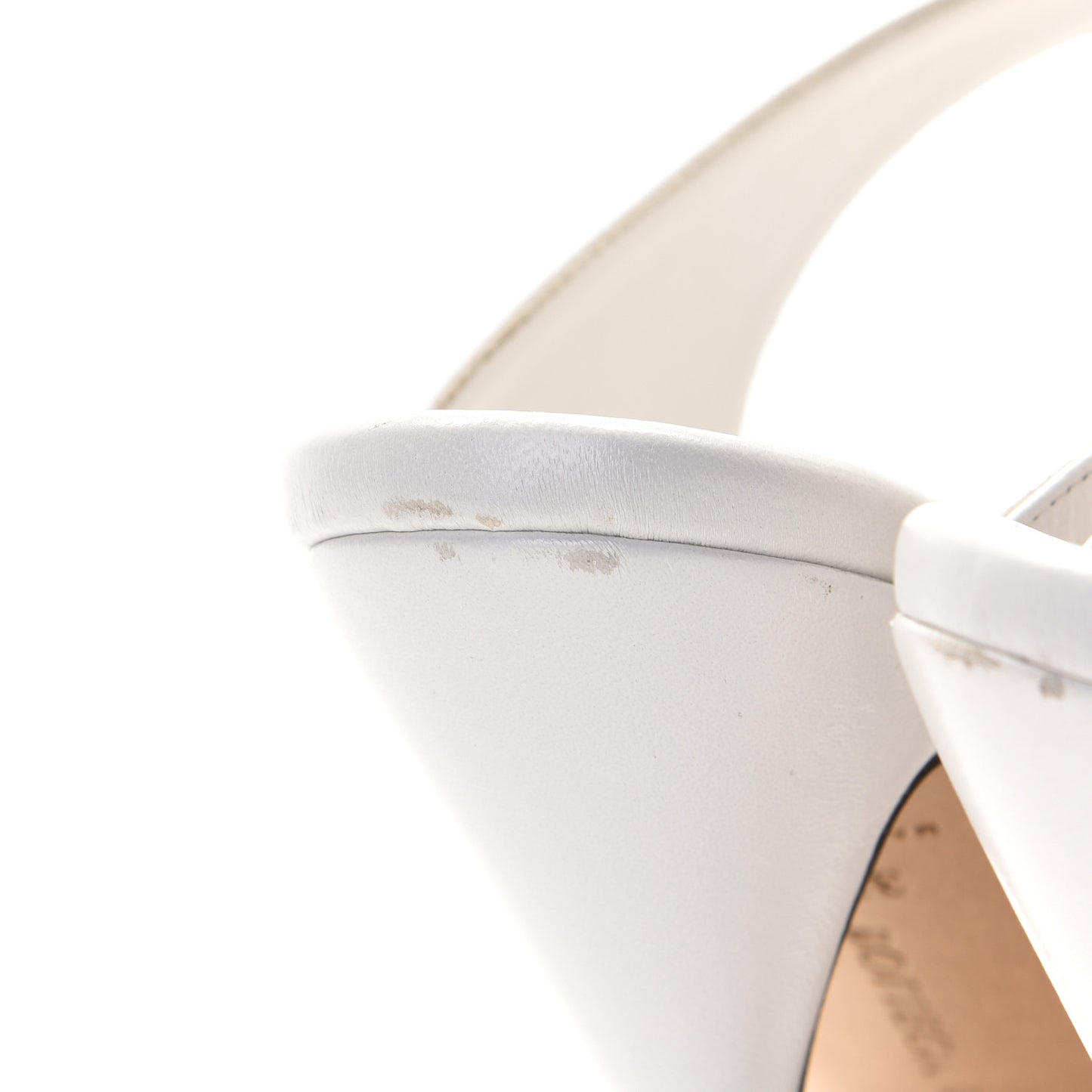 Nappa Crunch Lux Sandals 37.5 Optic White