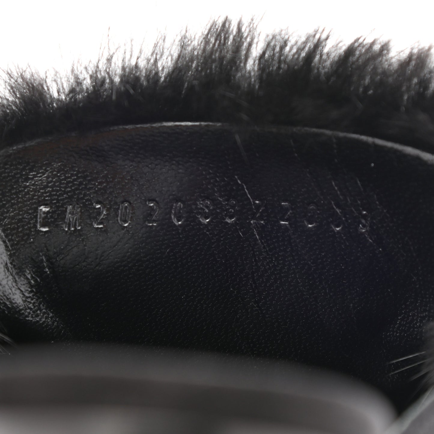 Mink Fur Suede Goatskin Trocadero Mule 36 Black
