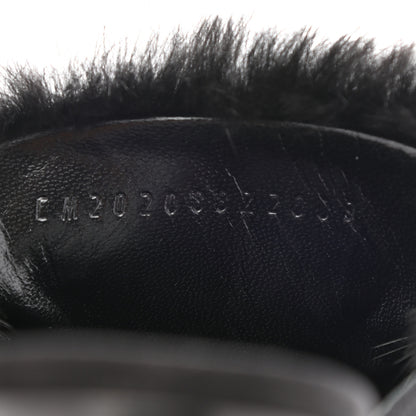 Hermes Mink Fur Suede Goatskin Trocadero Mule 36 Black 8 of 8